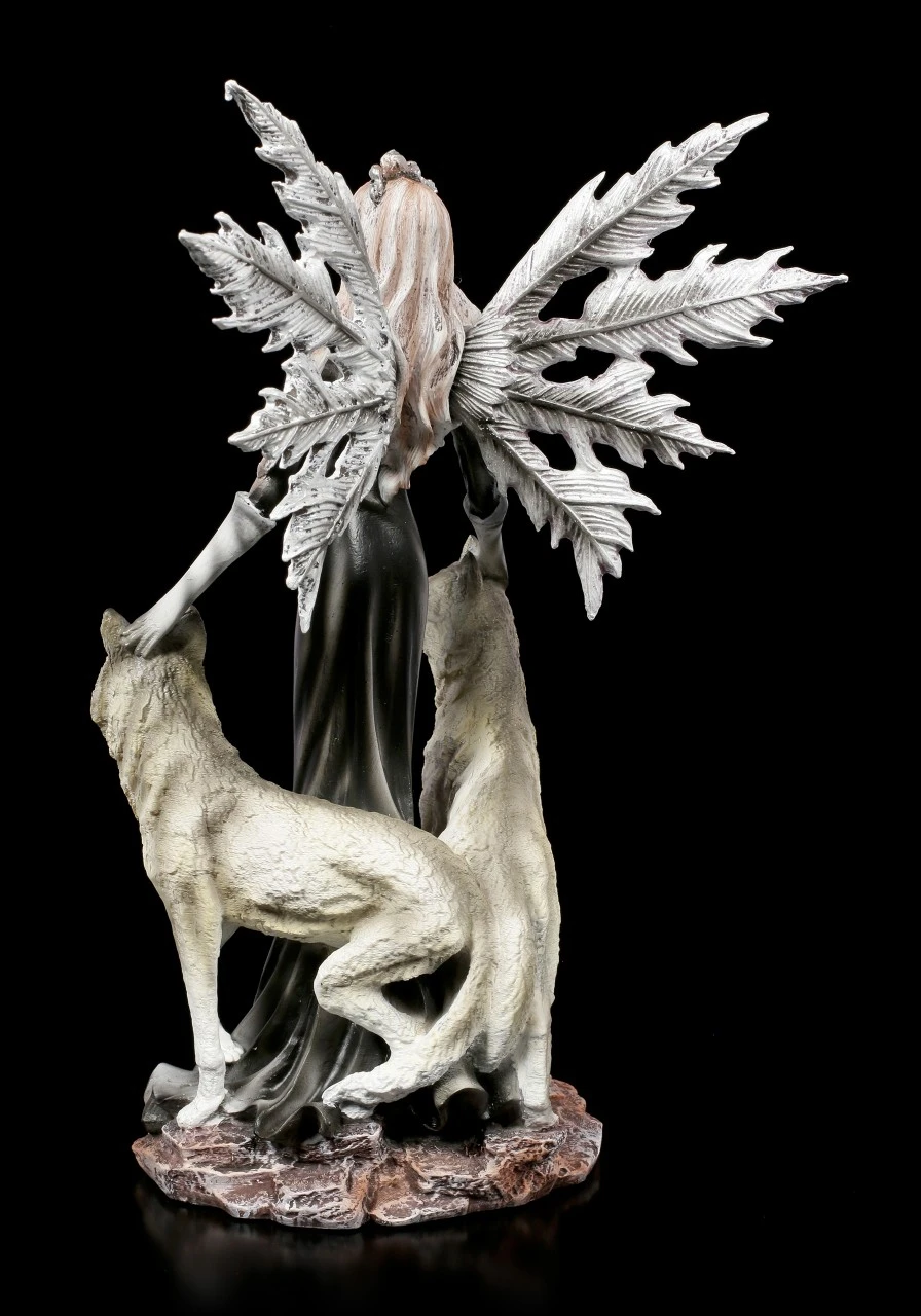 Elfen Figur - Dark Fairy Mit Wölfen 5 Elfen Figur - Dark Fairy Mit Wölfen – Bild 3