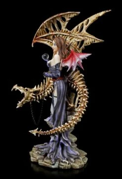 Dark Angel Figur - Larua Mit Skelett Drache -Statuen Modell Verkauf Elfen Figur Larua Mit Skelett Drache 4 1280x1280