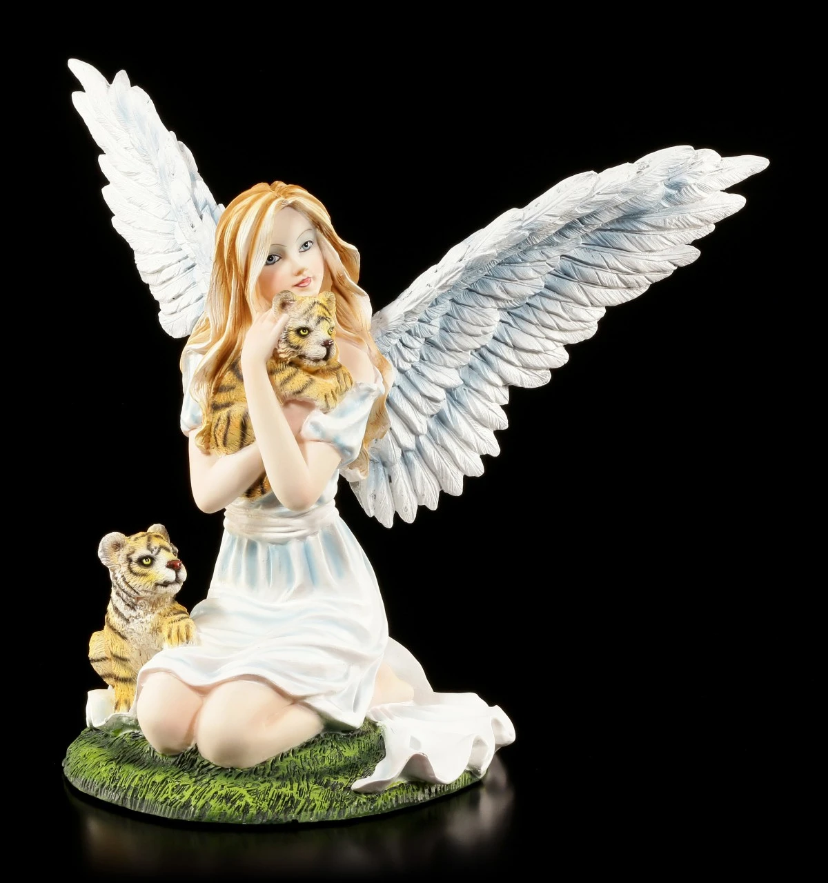 Engel Figur - Nariel Mit Tigerbabys 3 Engel Figur - Nariel Mit Tigerbabys
