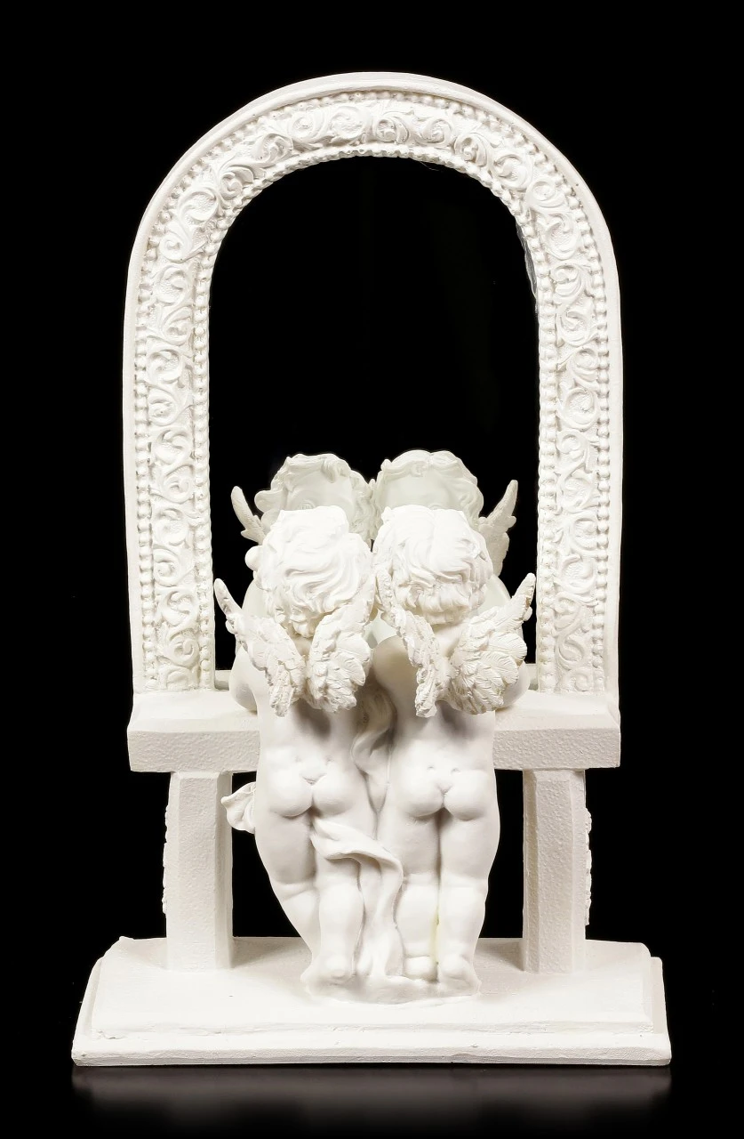 Engel Figuren Mit Spiegel - Blick In Die Unendlichkeit 4 Engel Figuren Mit Spiegel - Blick In Die Unendlichkeit – Bild 2