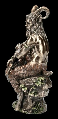 Pan Figur - Auf Stein Sitzend Mit Pan Flöte -Statuen Modell Verkauf FS12733 Pan Figur Auf Stein sitzend mit Pan Floete 3 1280x1280