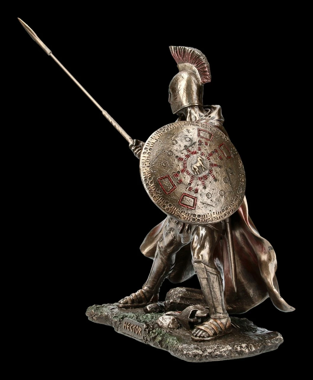 Hektor Figur - Mit Speer Und Schild Zum Angriff 5 Hektor Figur - Mit Speer Und Schild Zum Angriff – Bild 3