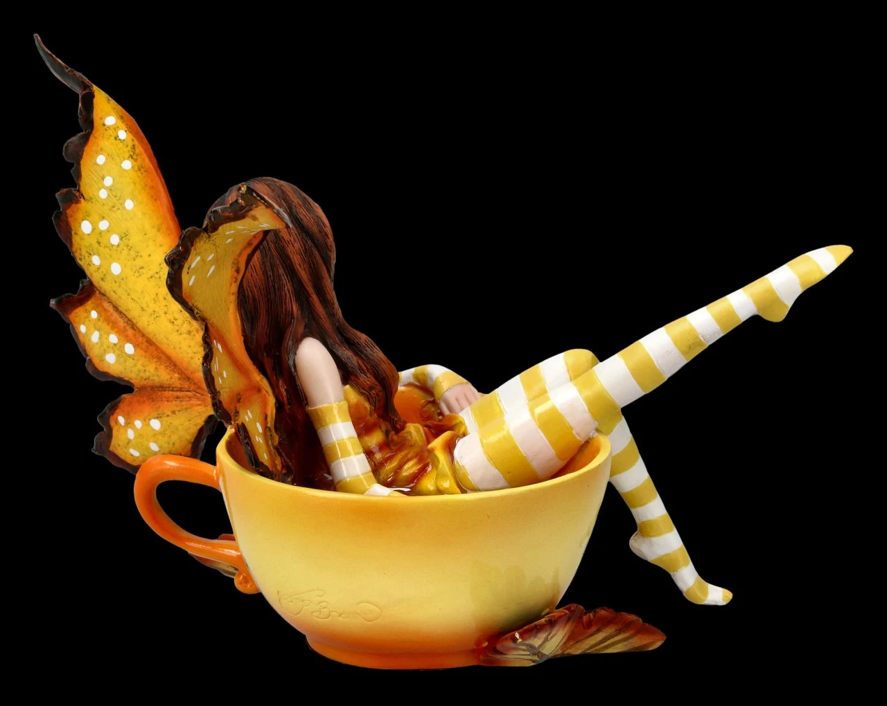 Elfen Figur In Tasse - Cup Fairy Autumn 5 Elfen Figur In Tasse - Cup Fairy Autumn – Bild 3