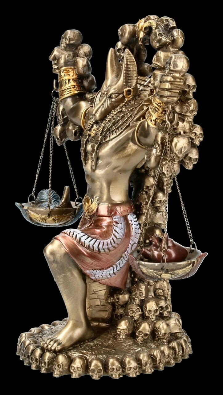 Anubis Figur Mit Herz Und Feder 5 Anubis Figur Mit Herz Und Feder – Bild 3