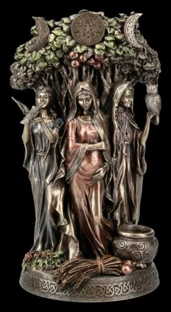 Keltische Dreifaltigkeits Göttin Figur - Altes Weib, Mutter & Jungfrau