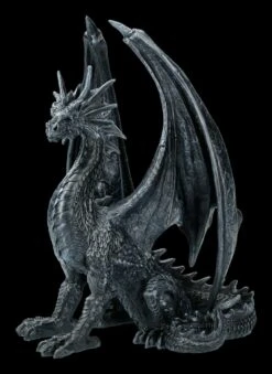 Schwarze Drachen Figur - Black Wing