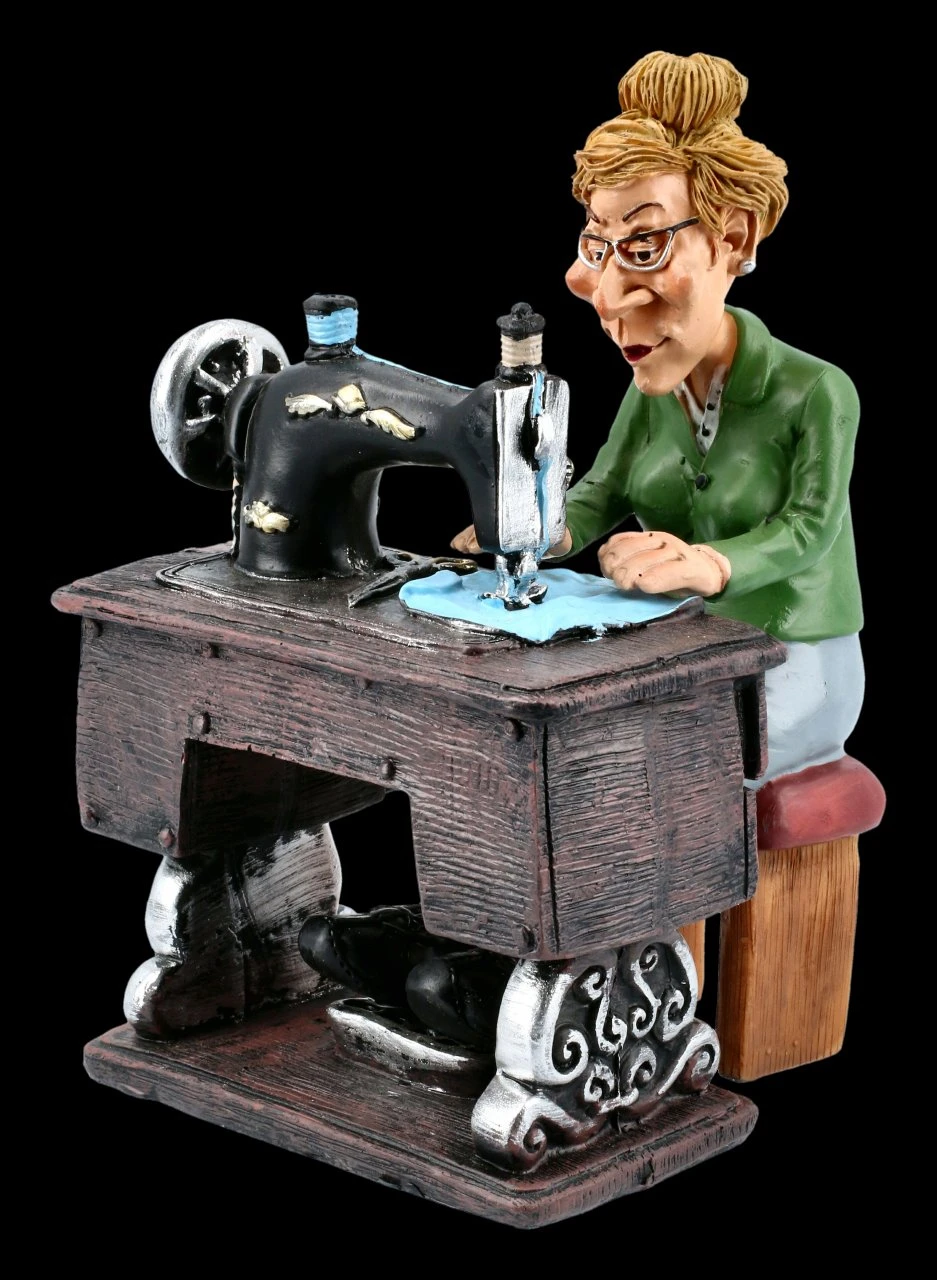 Funny Jobs Figur - Schneiderin An Nähmaschine 3 Funny Jobs Figur - Schneiderin An Nähmaschine
