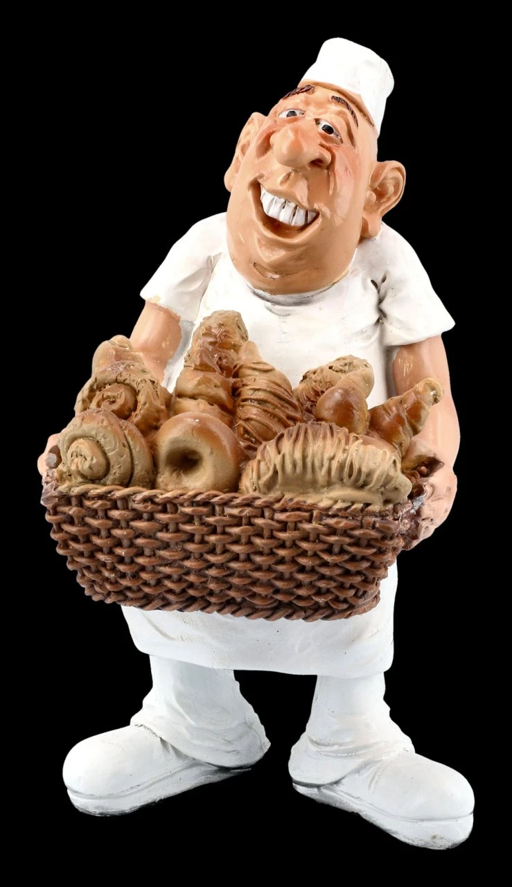 Funny Jobs Figur - Bäcker Mit Brotkorb 3 Funny Jobs Figur - Bäcker Mit Brotkorb