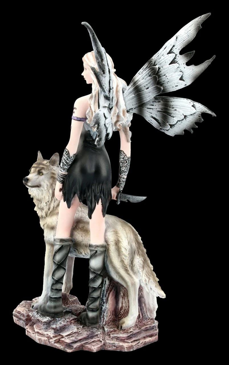 Elfen Figur - Elleth Mit Wolf 4 Elfen Figur - Elleth Mit Wolf – Bild 2