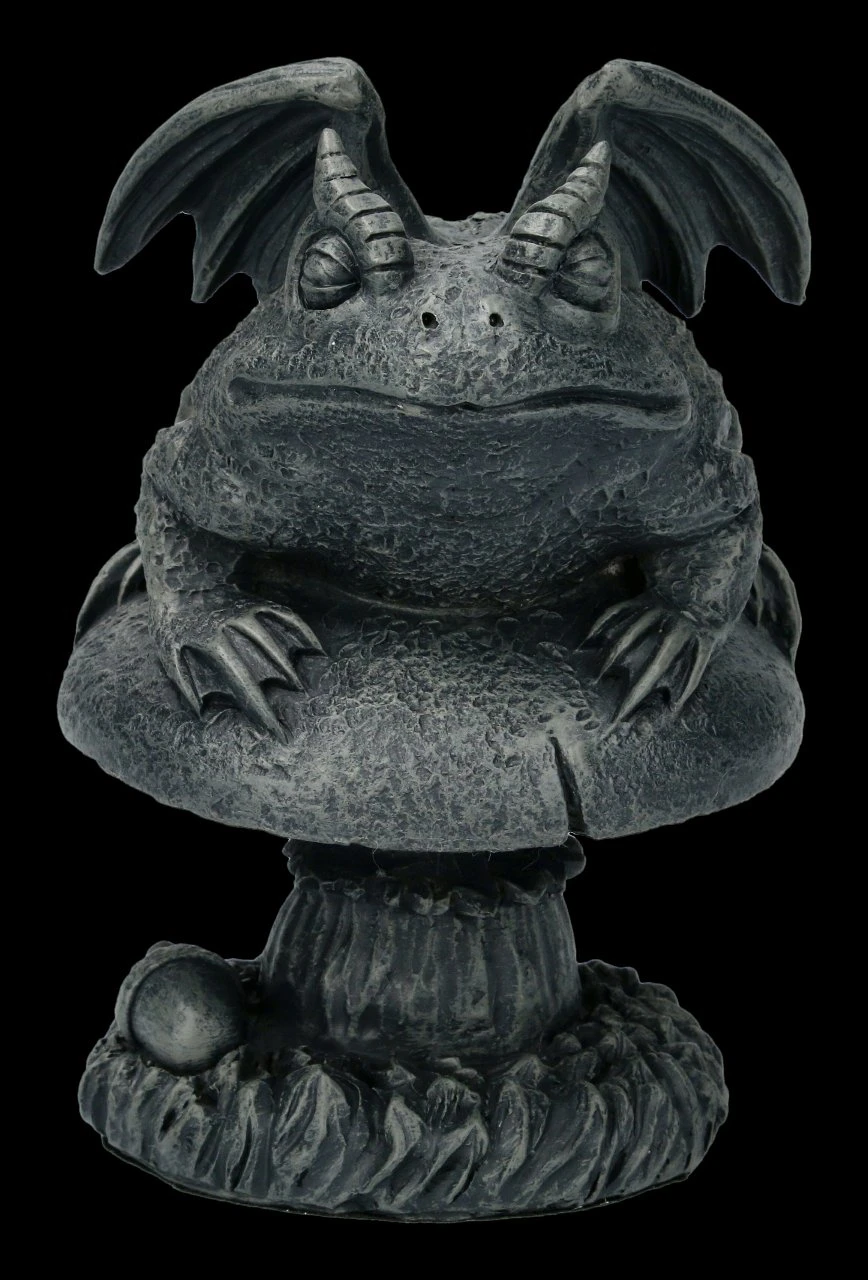 Gargoyle Kröten Figur Auf Pilz 4 Gargoyle Kröten Figur Auf Pilz – Bild 2