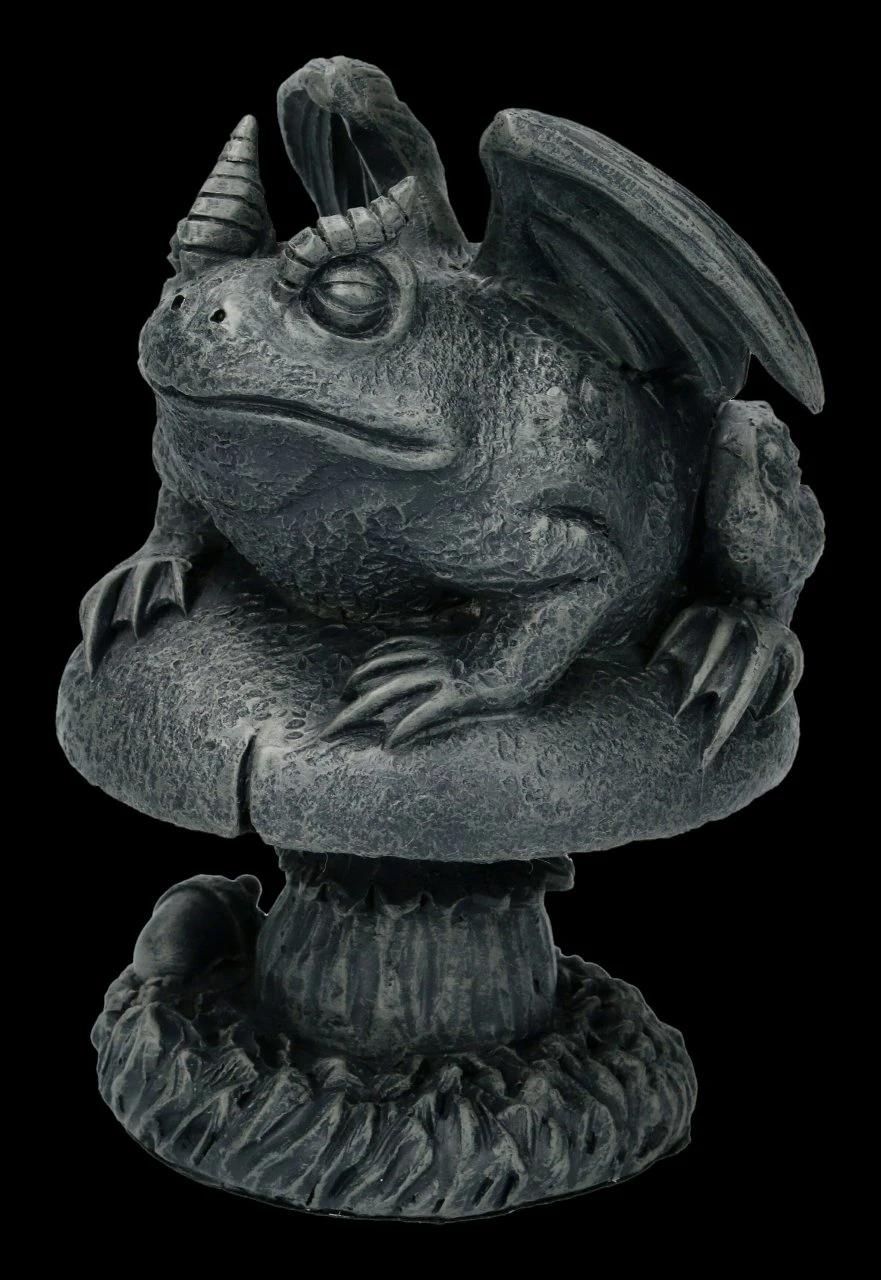 Gargoyle Kröten Figur Auf Pilz 5 Gargoyle Kröten Figur Auf Pilz – Bild 3