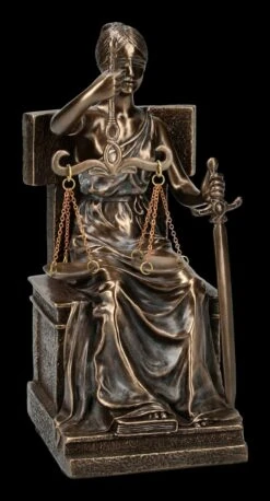 Sitzende Justitia Figur Auf Thron - Bronziert -Statuen Modell Verkauf FS21120 Sitzende Justitia Figur auf Thron bronziert 0 1280x1280