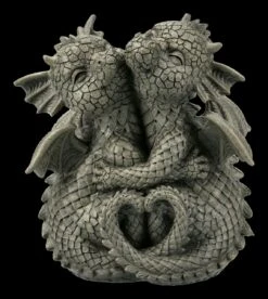 Kleine Gartenfigur - Drachen Paar