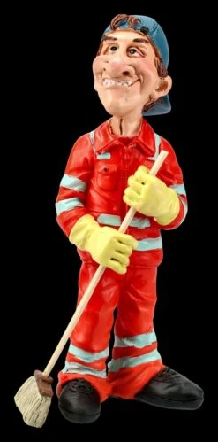 Funny Job Figur - Straßenkehrer Mit Besen