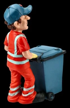 Funny Job Figur - Straßenkehrer Mit Mülltonne -Statuen Modell Verkauf FS21329 Funny Job Figur Strassenkehrer mit Muelltonne 8 1280x1280