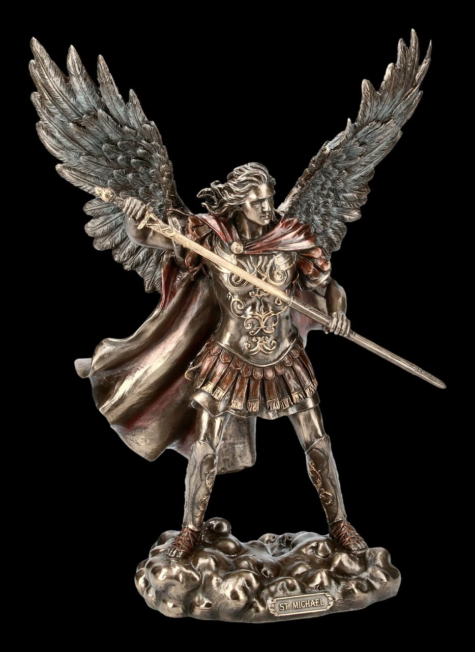 Erzengel Michael Figur Zieht Schwert 5 Erzengel Michael Figur Zieht Schwert – Bild 3