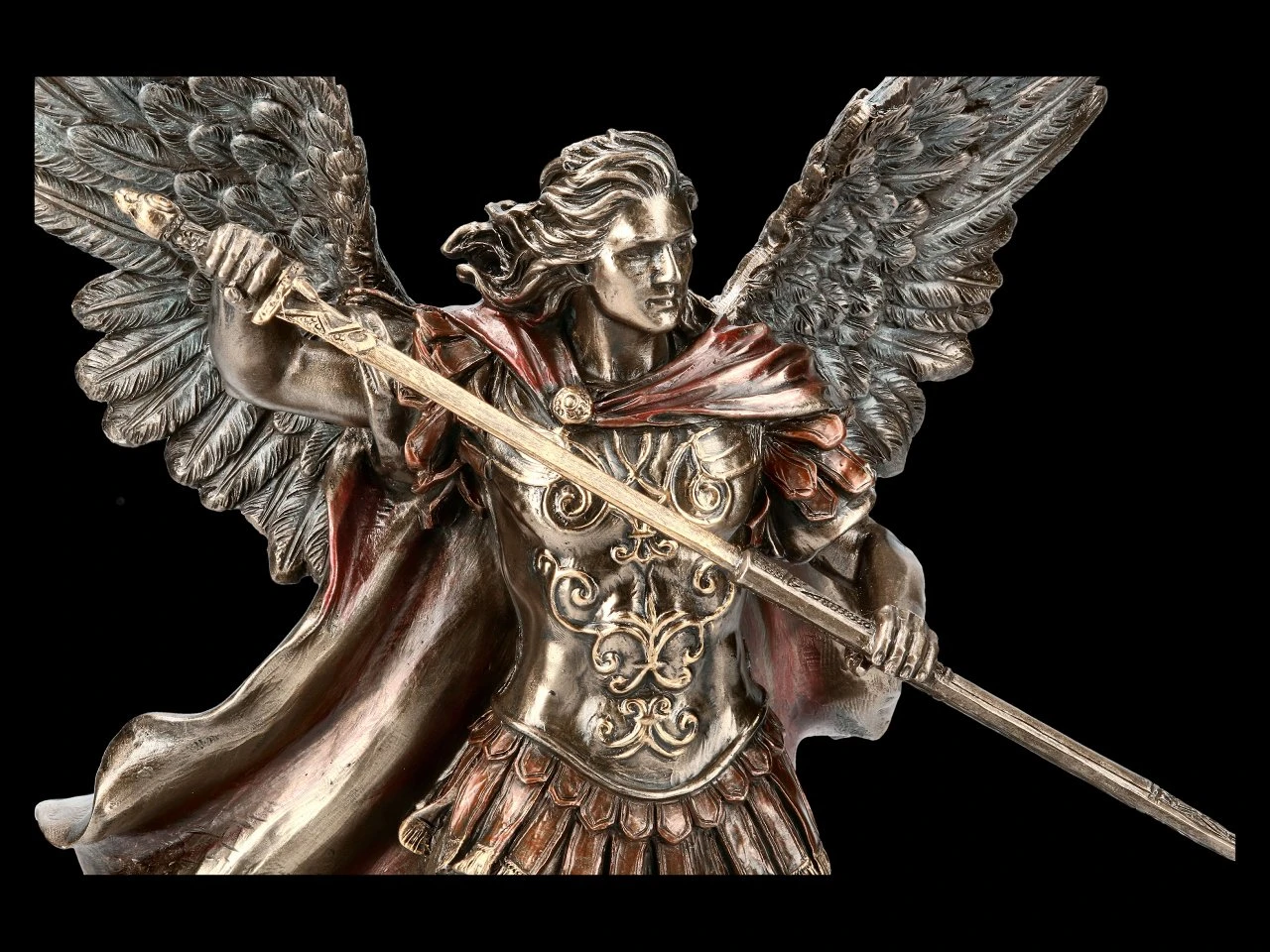 Erzengel Michael Figur Zieht Schwert 9 Erzengel Michael Figur Zieht Schwert – Bild 7