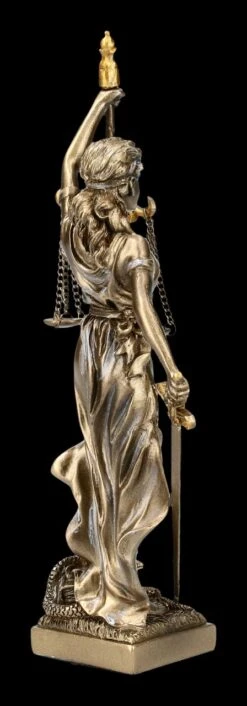 Justitia Figur - Gerechtigkeits-Göttin -Statuen Modell Verkauf FS21459 Justitia Figur mit Schwert und Waage bronziert 7 1280x1280
