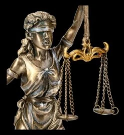 Justitia Figur - Gerechtigkeits-Göttin -Statuen Modell Verkauf FS21459 Justitia Figur mit Schwert und Waage bronziert 8 1280x1280