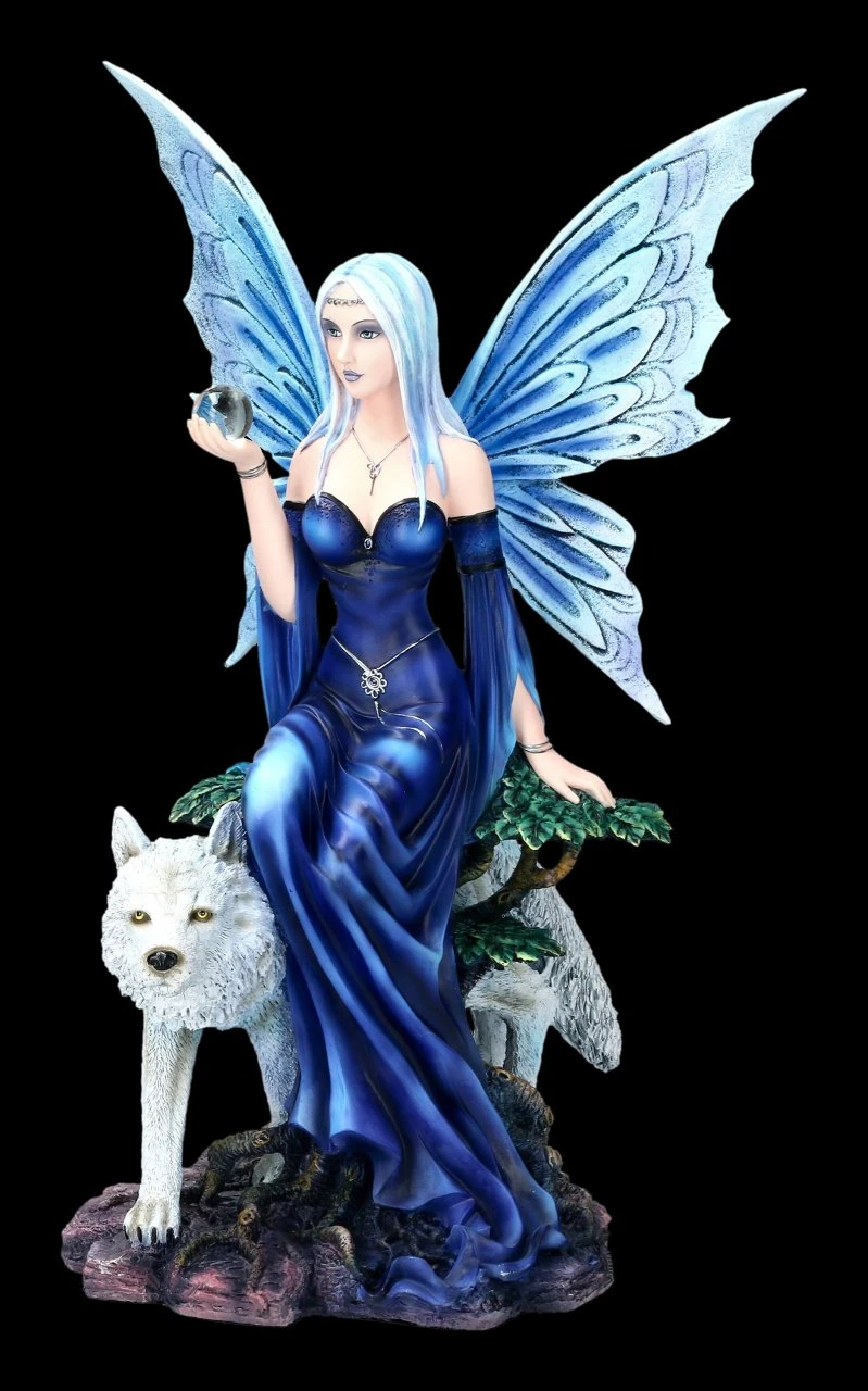 Elfen Figur - Talanoa Mit Wolf 3 Elfen Figur - Talanoa Mit Wolf