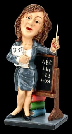 Funny Job Figur - Lehrerin Mit Test -Statuen Modell Verkauf FS21764 Funny Job Figur Lehrerin mit Test 2 1280x1280