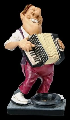 Funny Job Figur - Straßenmusikant Mit Akkordeon