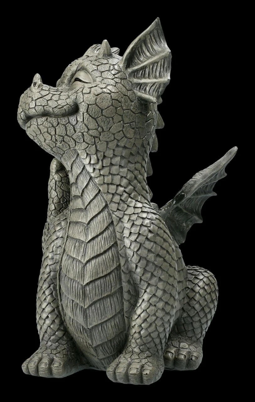 Gartenfigur - Drache Kratzt Sich 5 Gartenfigur - Drache Kratzt Sich – Bild 3