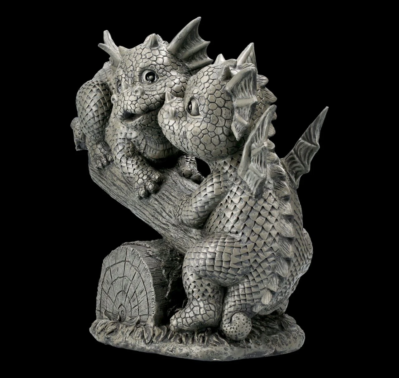 Gartenfigur - Drachen Spielen Auf Wippe 6 Gartenfigur - Drachen Spielen Auf Wippe – Bild 4