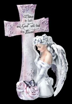 Engelfigur Mit Kreuz By Jessica Galbreth