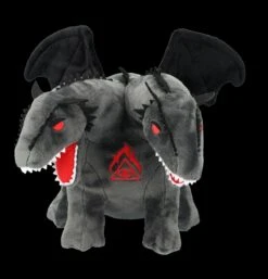 Plüschfigur - Zweiköpfiger Drache