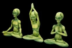Alien Figuren Beim Yoga 3er Set -Statuen Modell Verkauf FS25270 Alien Figuren beim Yoga 3er Set 2 1280x1280