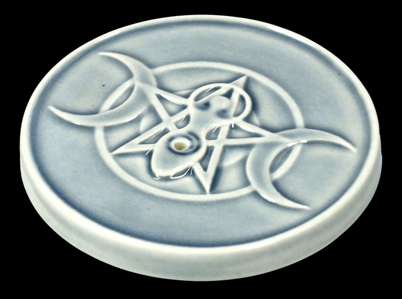 Räucherhalter Keramik - Dreifach-Mond 10 Räucherhalter Keramik - Dreifach-Mond – Bild 8