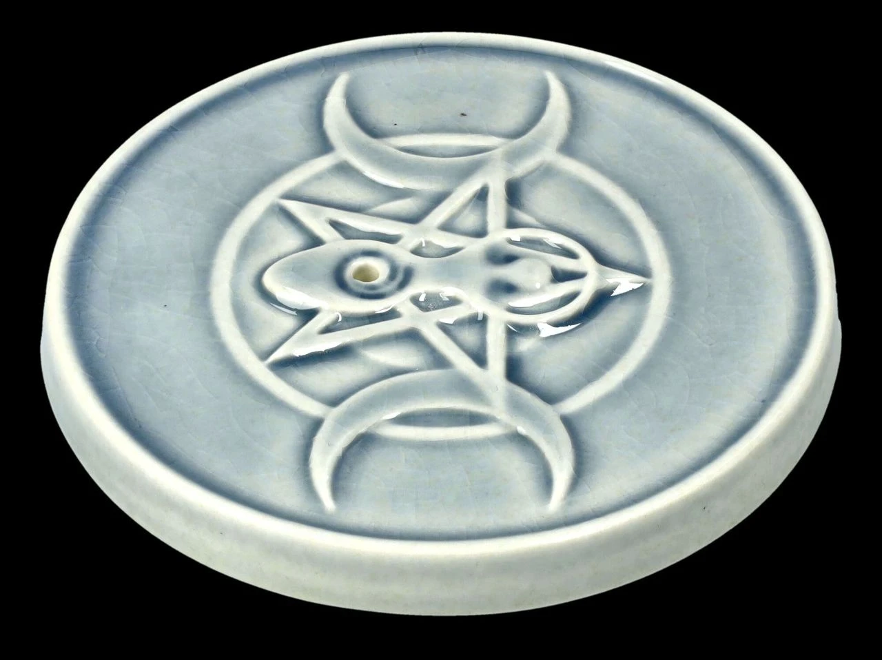 Räucherhalter Keramik - Dreifach-Mond 8 Räucherhalter Keramik - Dreifach-Mond – Bild 6