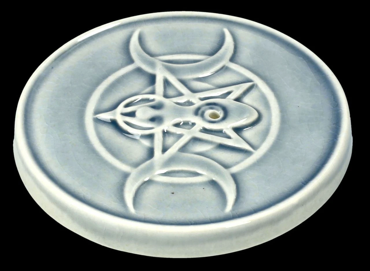 Räucherhalter Keramik - Dreifach-Mond 7 Räucherhalter Keramik - Dreifach-Mond – Bild 5