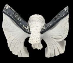Eulen Figur Weiß - Botschafterin Mit Buchflügeln -Statuen Modell Verkauf FS25622 Eulen Figur weiss Botschafter mit Buchfl geln 6 1280x1280