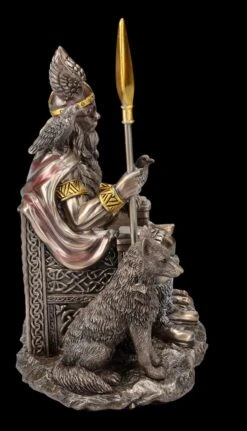 Odin Figur Auf Thron Mit Wölfen Und Raben -Statuen Modell Verkauf FS25661 Odin Figur auf Thron mit W lfen und Raben 8 1280x1280