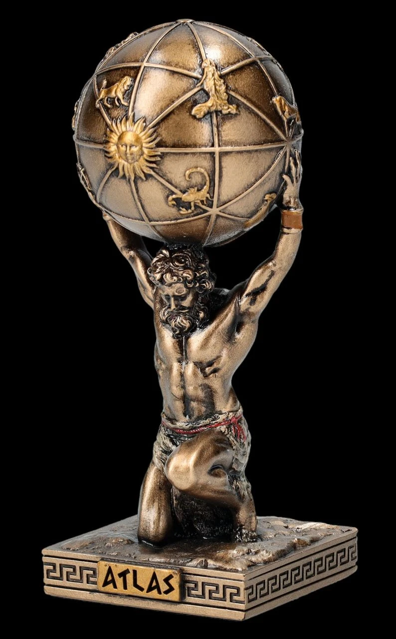 Atlas Figur Klein - Griechischer Titan 8 Atlas Figur Klein - Griechischer Titan – Bild 6