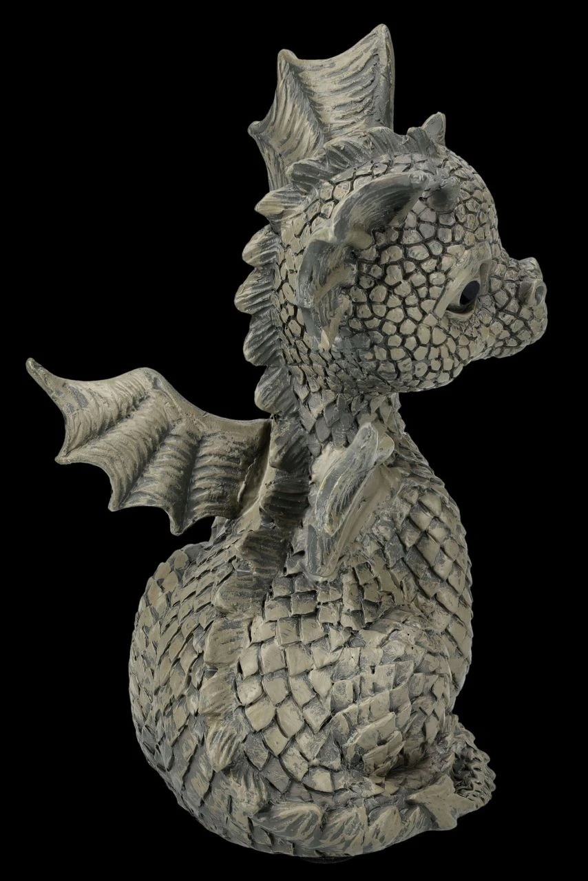 Gartenfigur Klein - Schelmischer Drache 7 Gartenfigur Klein - Schelmischer Drache – Bild 5