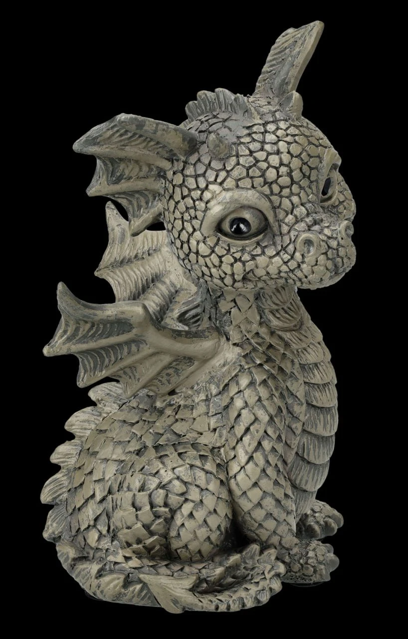 Gartenfigur Klein - Schelmischer Drache 4 Gartenfigur Klein - Schelmischer Drache – Bild 2