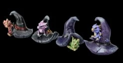 Drachenfiguren Bunt 4er Set - Hexenhut -Statuen Modell Verkauf FS25708 Drachenfiguren bunt 4er SEt Hexenhut 2 1280x1280