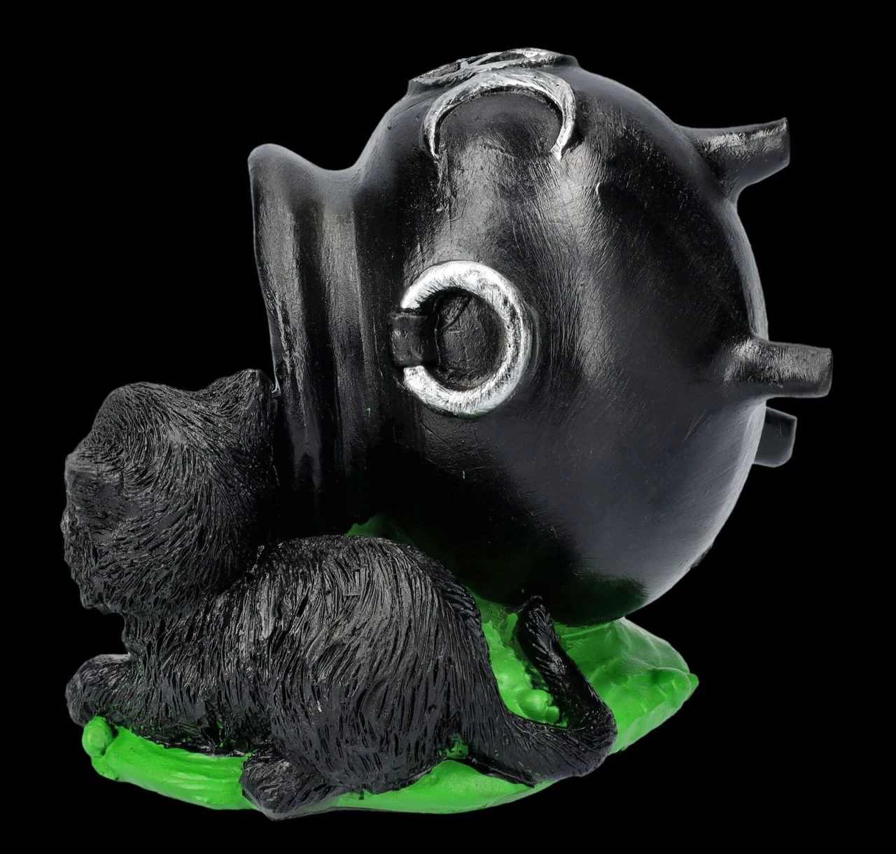Hexen Katzen Figur Wirft Kessel Um 5 Hexen Katzen Figur Wirft Kessel Um – Bild 3
