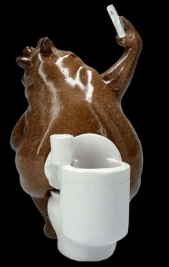 Lustige Nilpferd Figur - Selfie Am Klo -Statuen Modell Verkauf FS25930 Lustige Nilpferd Figur Selfie am Klo 7 1280x1280