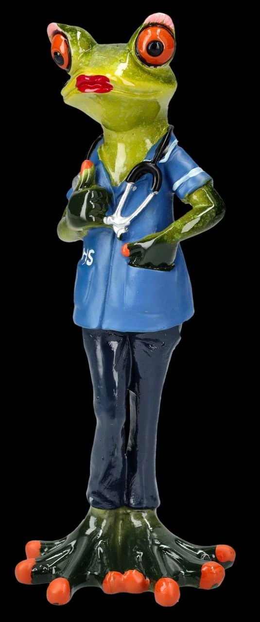Lustige Frosch Figur - Krankenschwester 5 Lustige Frosch Figur - Krankenschwester – Bild 3