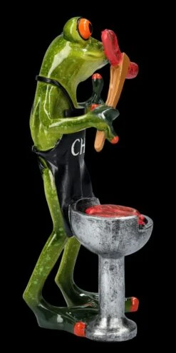 Lustige Frosch Figur Beim Grillen - BBQ Chef -Statuen Modell Verkauf FS25944 Lustige Frosch Figur beim Grillen BBQ Chef 8 1280x1280