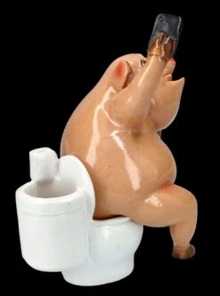 Lustige Schweine Figur - Selfie Am Klo -Statuen Modell Verkauf FS25945 Lustige Schweine Figur Selfie am Klo 8 1280x1280