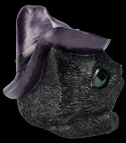 Hexenkatzen-Kopf Dekofigur - Familiar Grin -Statuen Modell Verkauf FS26096 Hexenkatzenkopf Dekofigur LED FAmiliar Grin 8 1280x1280