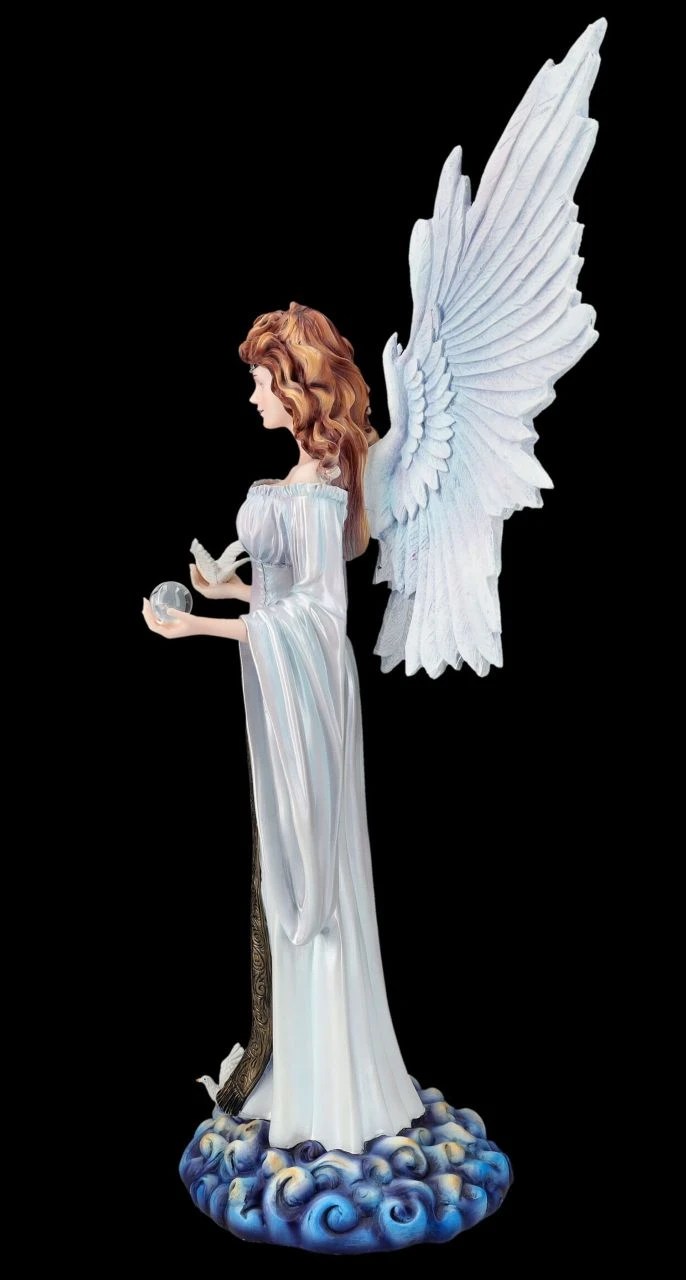 Engelfigur Mit Tauben - Himmelsfrieden 6 Engelfigur Mit Tauben - Himmelsfrieden – Bild 4