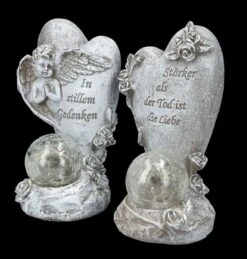 Grabengel Herz Set Mit Solar-Licht -Statuen Modell Verkauf FS26246 GrabfigurHerz Set mit Solar Licht 2 1280x1280