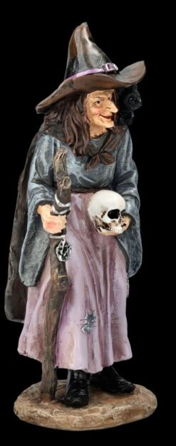 Hexen Figur Mit Katze Und Schädel -Statuen Modell Verkauf FS26548 Hexennfigur mit Katze und Sch del 9 1280x1280