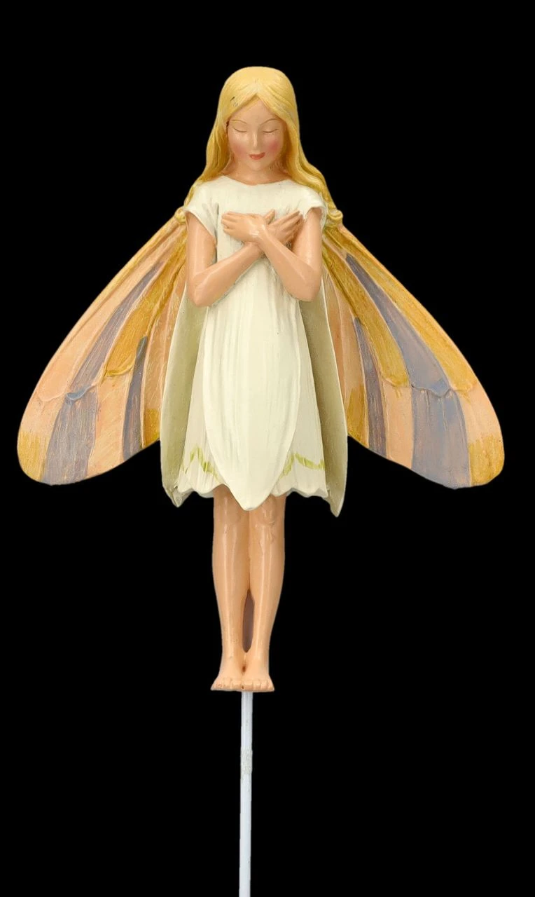 Elfen Figur Zum Stecken - Schneeglöckchen Fee 3 Elfen Figur Zum Stecken - Schneeglöckchen Fee